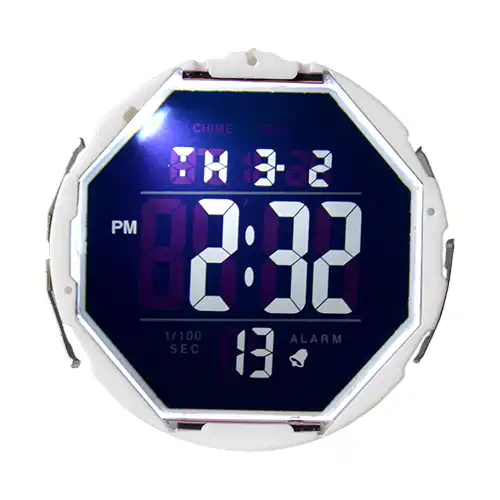 LCD Pure Display LED Light-emitting Electronic Watch Gerakan